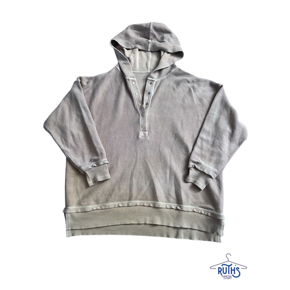 Aerie Textured Henley Hoodie